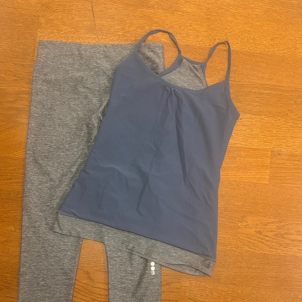 Bench Heather blue grey Tank & High-Waist Leggings Set - Picture 7 of 7